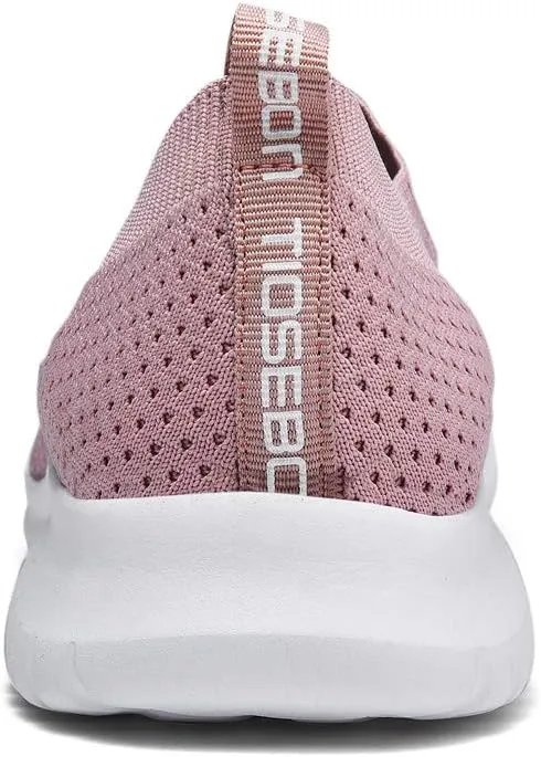 TIOSEBON Women's Athletic Walking Shoes Slip On Casual Mesh-Comfortable Tennis Workout Sneakers