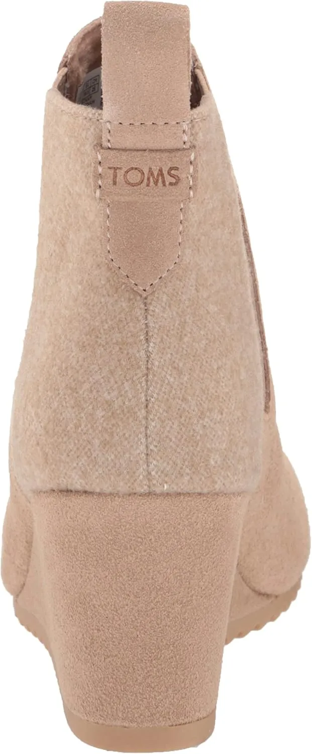 TOMS Women's Bailey Ankle Boots,Suede/Textile/Leather – Booties for Women