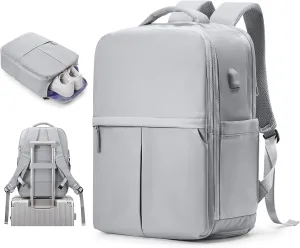 Travel Backpack Carry On Flight Approved Womens Backpack For Travel Essentials Mochila De Viaje Carry On Backpack For Women Men Airplanes Traveling Backpack Grey