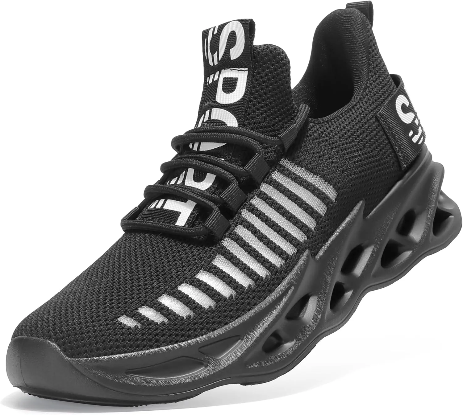 TSIODFO Men's Walking Shoes Slip On Athletic Running Tennis Sneakers