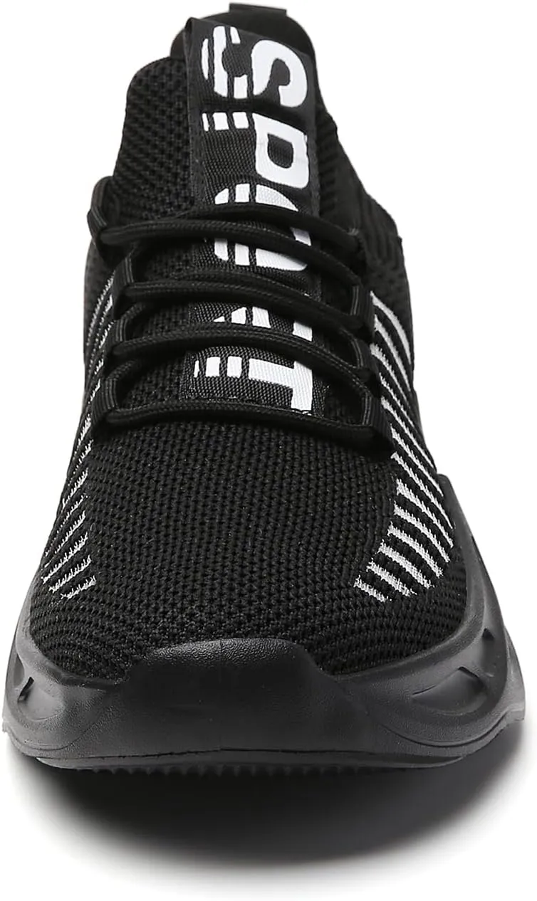 TSIODFO Men's Walking Shoes Slip On Athletic Running Tennis Sneakers