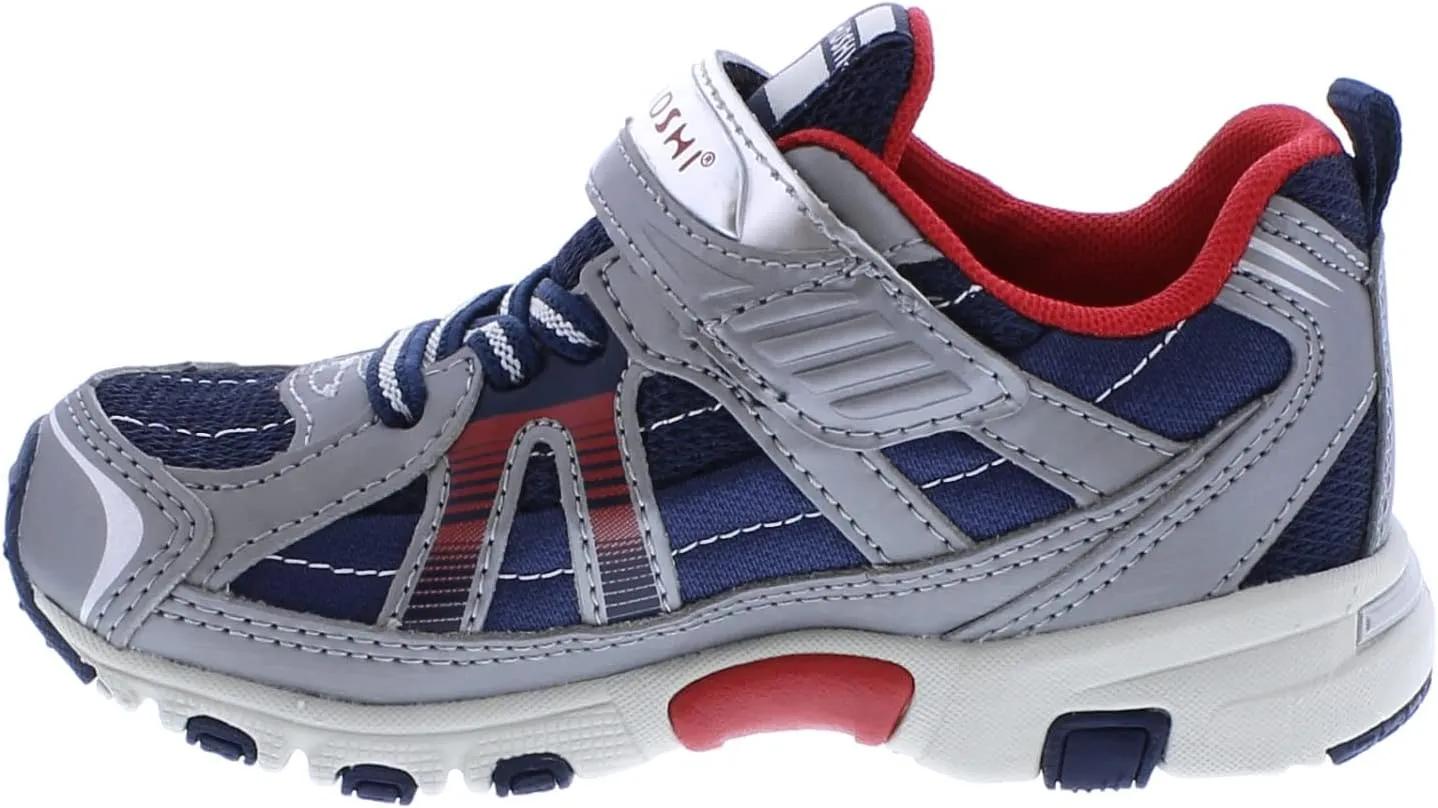 TSUKIHOSHI 3570 STORM Strap-Closure Machine-Washable Child Sneaker Shoe with Wide Toe Box and Slip-Resistant, Non-Marking Outsole - For Toddlers and Little Kids, Ages 1-8