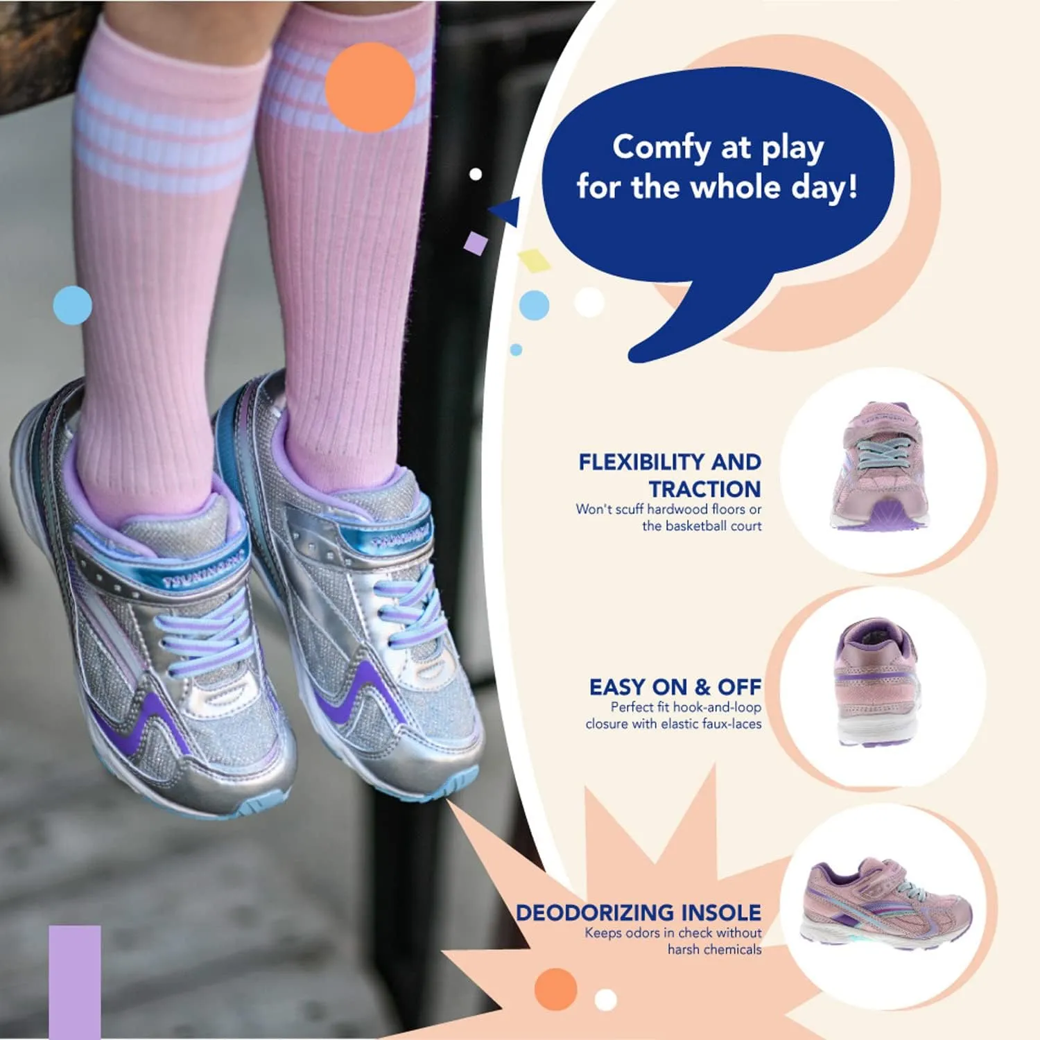 TSUKIHOSHI Girl's Glitz (Toddler/Little Kid) Sneaker