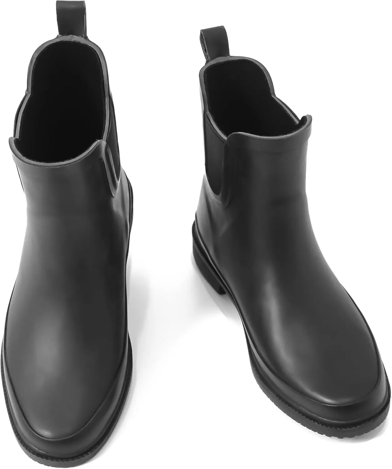 Ubon Women's Short Rain Boots Rubber Waterproof Comfortable Rainbooots Ankle Chelsea Boots Women Mud Garden Shoes for Outdoor Gardening,Farming