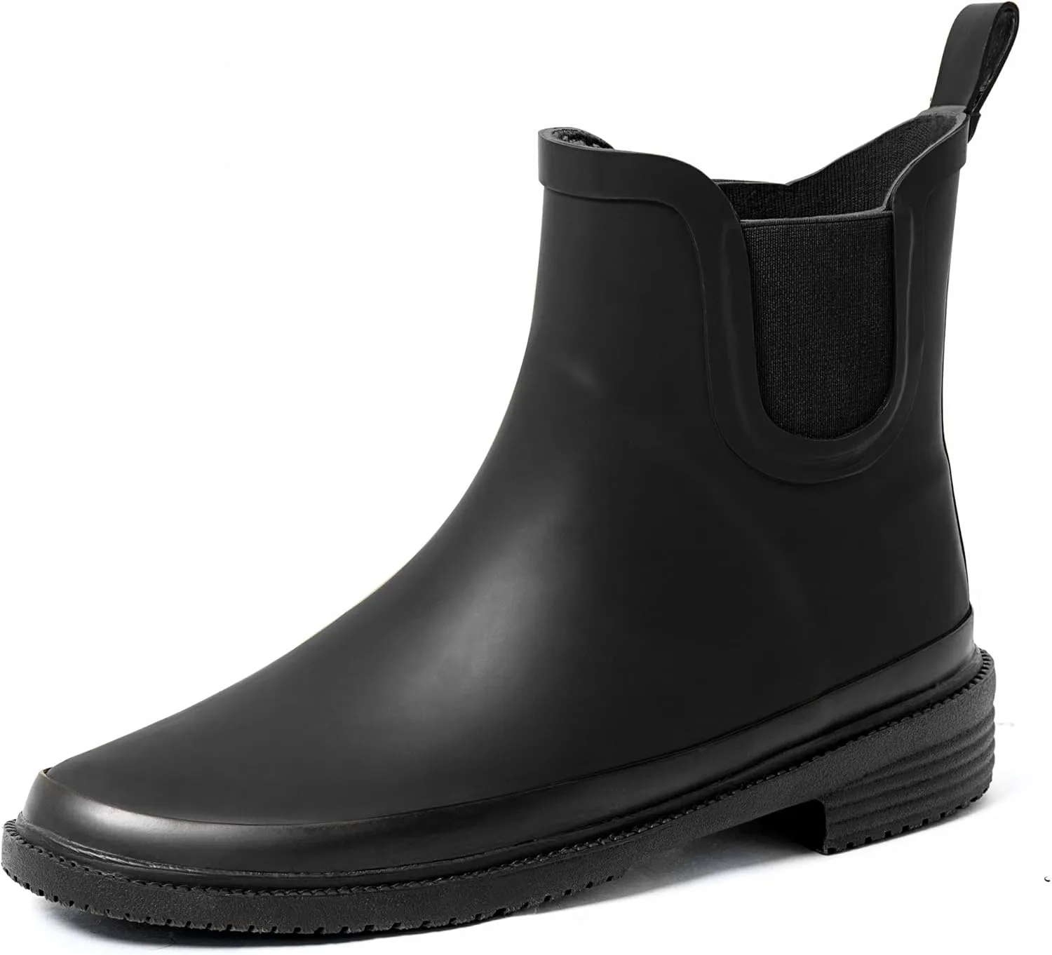 Ubon Women's Short Rain Boots Rubber Waterproof Comfortable Rainbooots Ankle Chelsea Boots Women Mud Garden Shoes for Outdoor Gardening,Farming