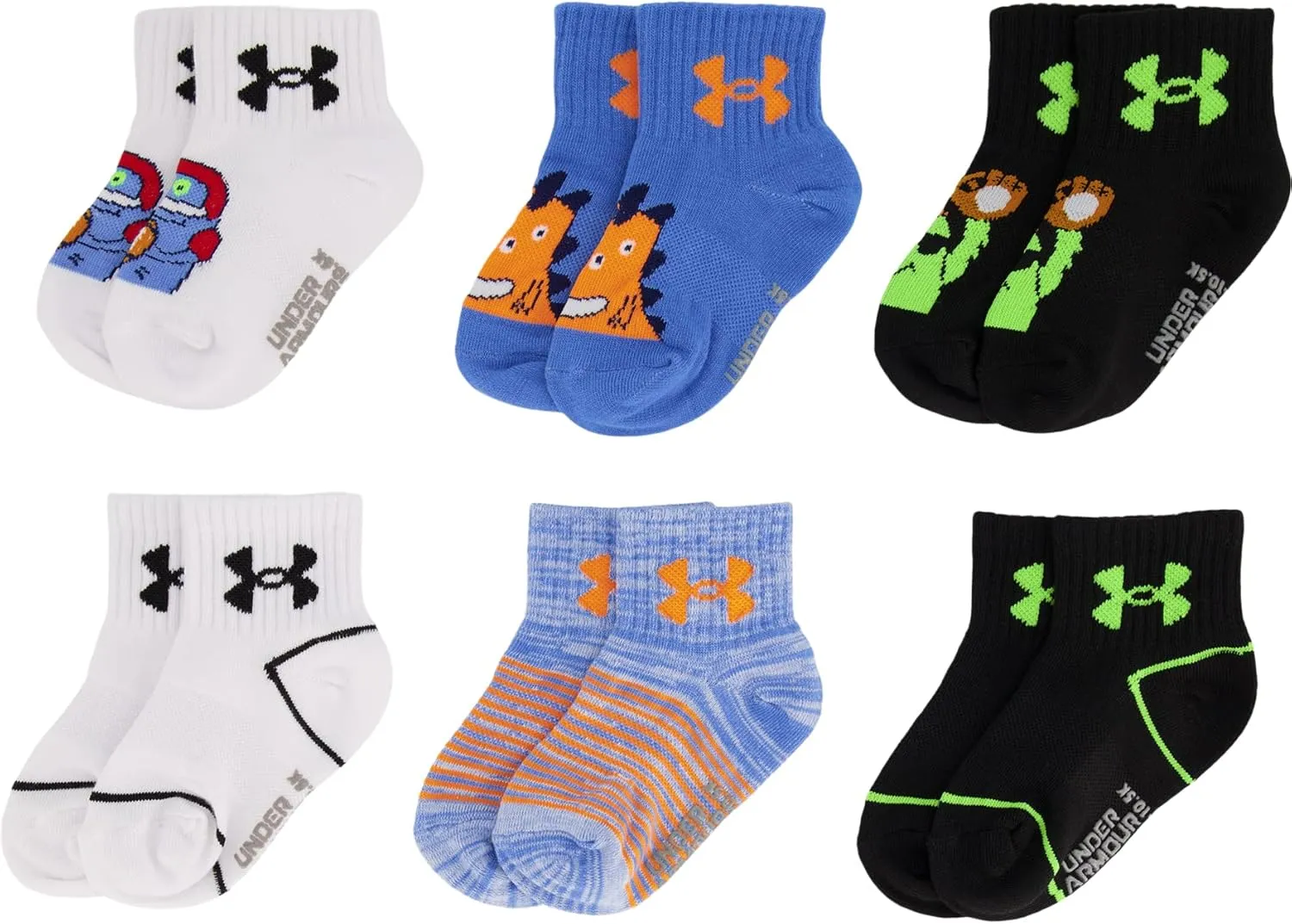 Under Armour Boys' Multi Pack Quarter Sock