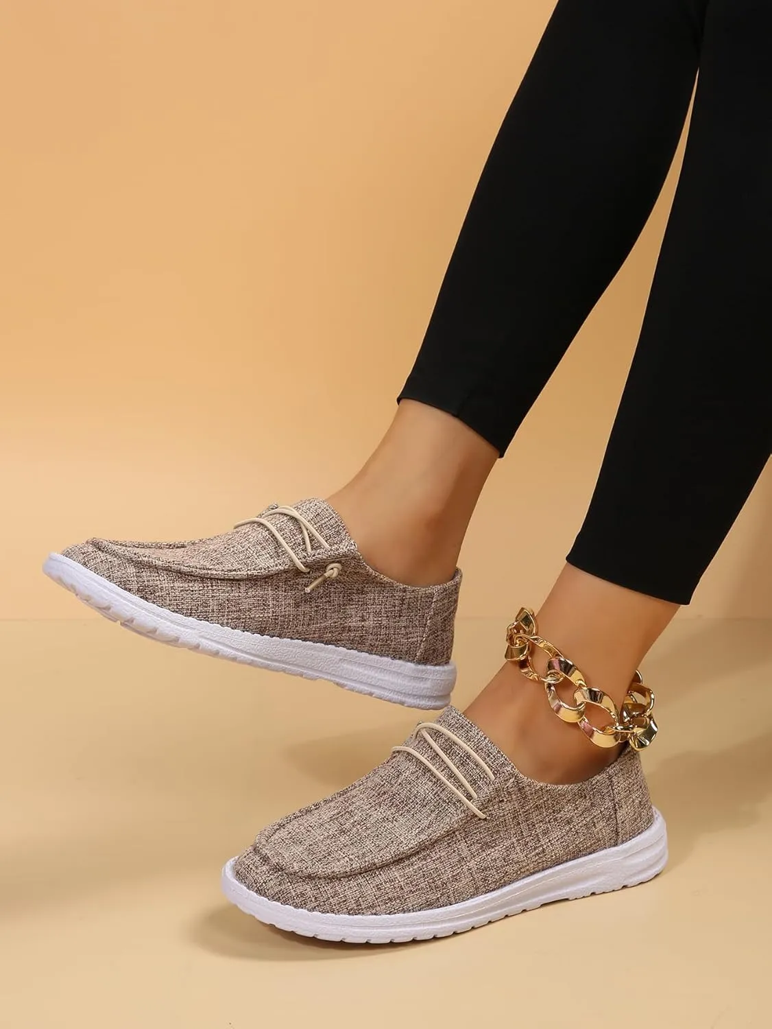 Unisex Aztec Pattern Canvas Loafers Elastic Strips Closure Slip-on Sneakers Comfort Easy-Walking Boat Couple Shoes Ultralight Breathable Sports Shoes for Women/Men Adults/Teenagers, Green/Blue/Yellow