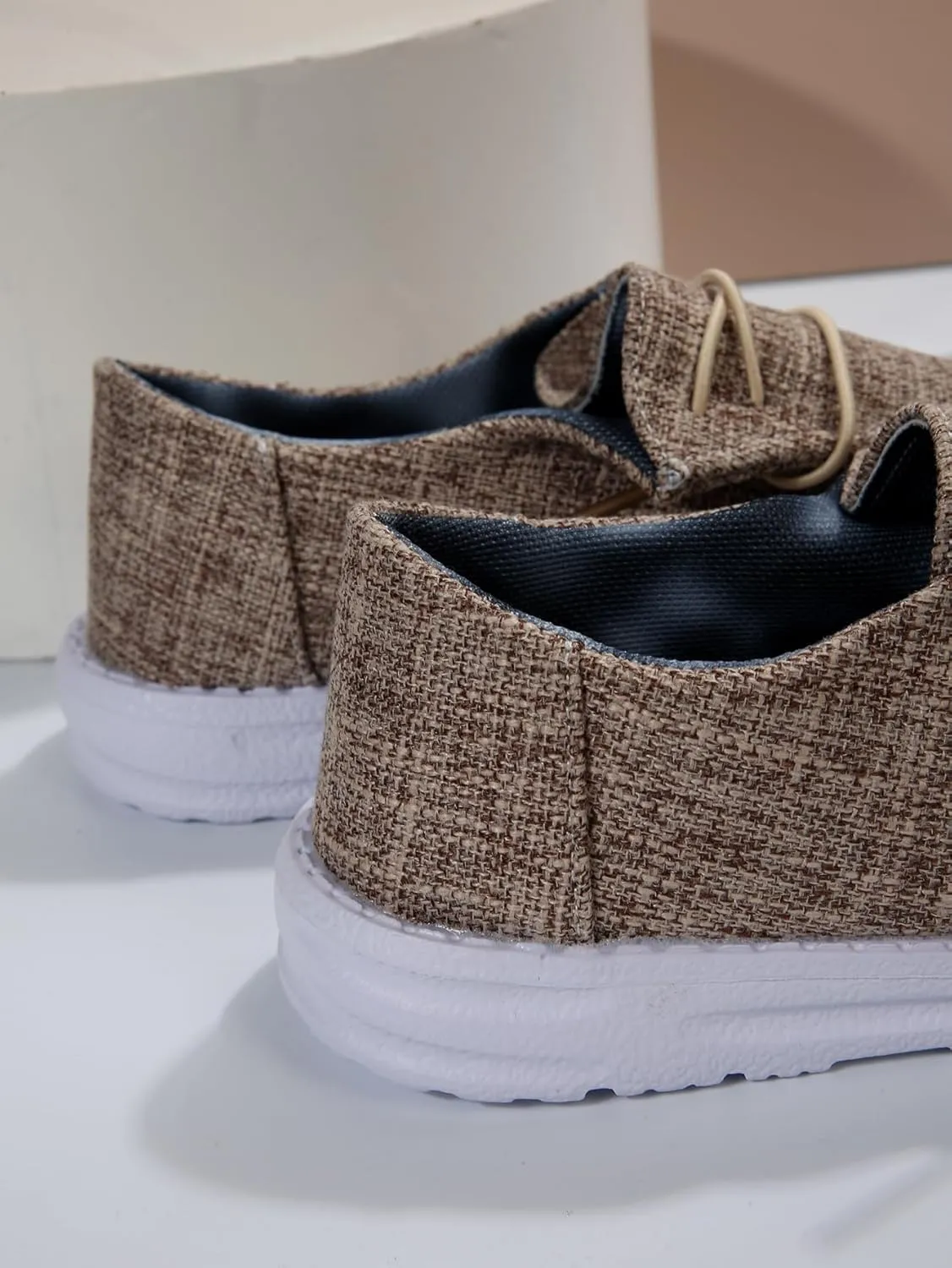 Unisex Aztec Pattern Canvas Loafers Elastic Strips Closure Slip-on Sneakers Comfort Easy-Walking Boat Couple Shoes Ultralight Breathable Sports Shoes for Women/Men Adults/Teenagers, Green/Blue/Yellow