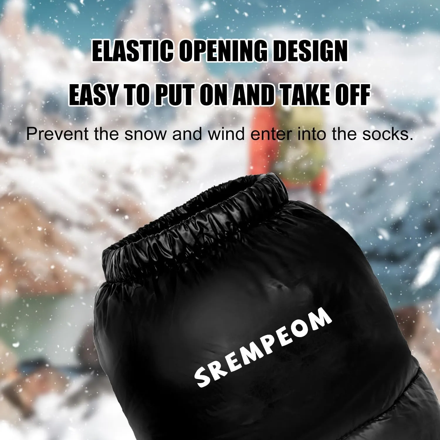 [Upgraded] Ultralight Winter Camping Booties Warm Socks Sleeping Sock for Men & Women,Water-Resistant Warm Soft Cozy for Camp Sleeping Bag Tent Down Booties Foot Warmer