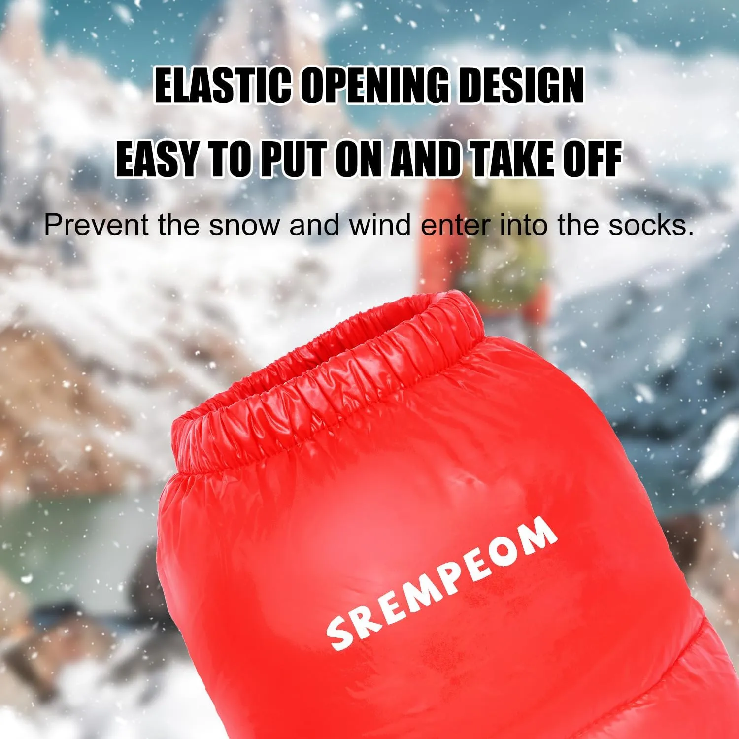 [Upgraded] Ultralight Winter Camping Booties Warm Socks Sleeping Sock for Men & Women,Water-Resistant Warm Soft Cozy for Camp Sleeping Bag Tent Down Booties Foot Warmer