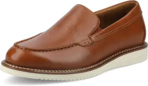 Vance Mens Oneal Slip-On Loafer Faux Leather Uppers Almond-Toe 6mm Vance Comfort System Insole Tan 11 Medium Mens US