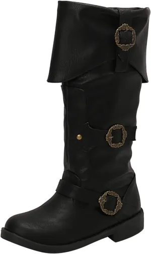 Victorian Boots for Women Men Renaissance Boots Pirate Costume Boots Medieval Cosplay Steampunk Vintage Button Gothic Leather