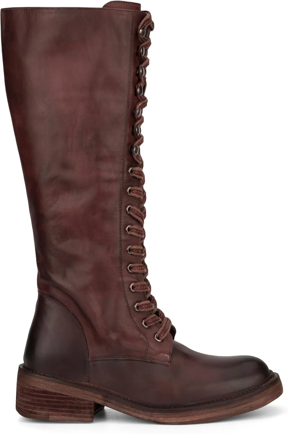 VINTAGE FOUNDRY CO. EST. 2014 Womens Sadelle Tall, Round Toe Boots, Cotton Lining, Flats Leather Outsole