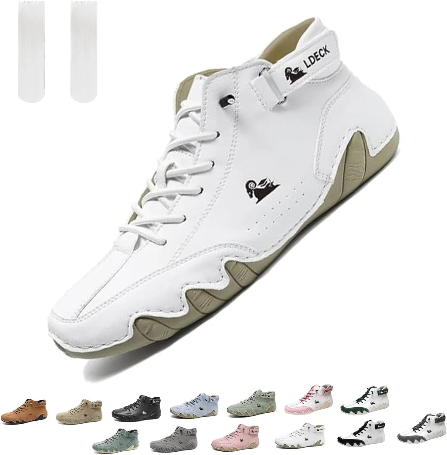 Vogany Shoes Orthopedic Sneakers Women,Vogldeck - Waterproof and Breathable Orthopedic Shoes, for Unisex Hiking Camping & Driving All Season High Top Boots Arch Support