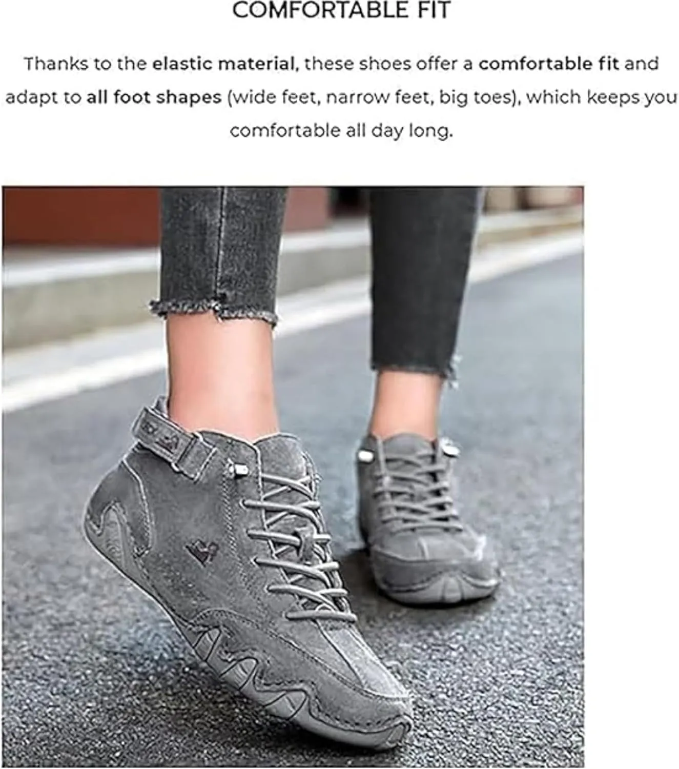Vogany Shoes Women, Vogany Shoes Orthopedic Sneakers, Lightweight Unisex Outdoor for Hiking Camping & Driving All Season High Top Boots Arch Support