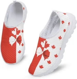 Walking Shoes for Woman Mother Breathable Arch Support Work Sneakers Fashion Cute Nursing Loafers for Gym Size 5.5-11.5 White Sole