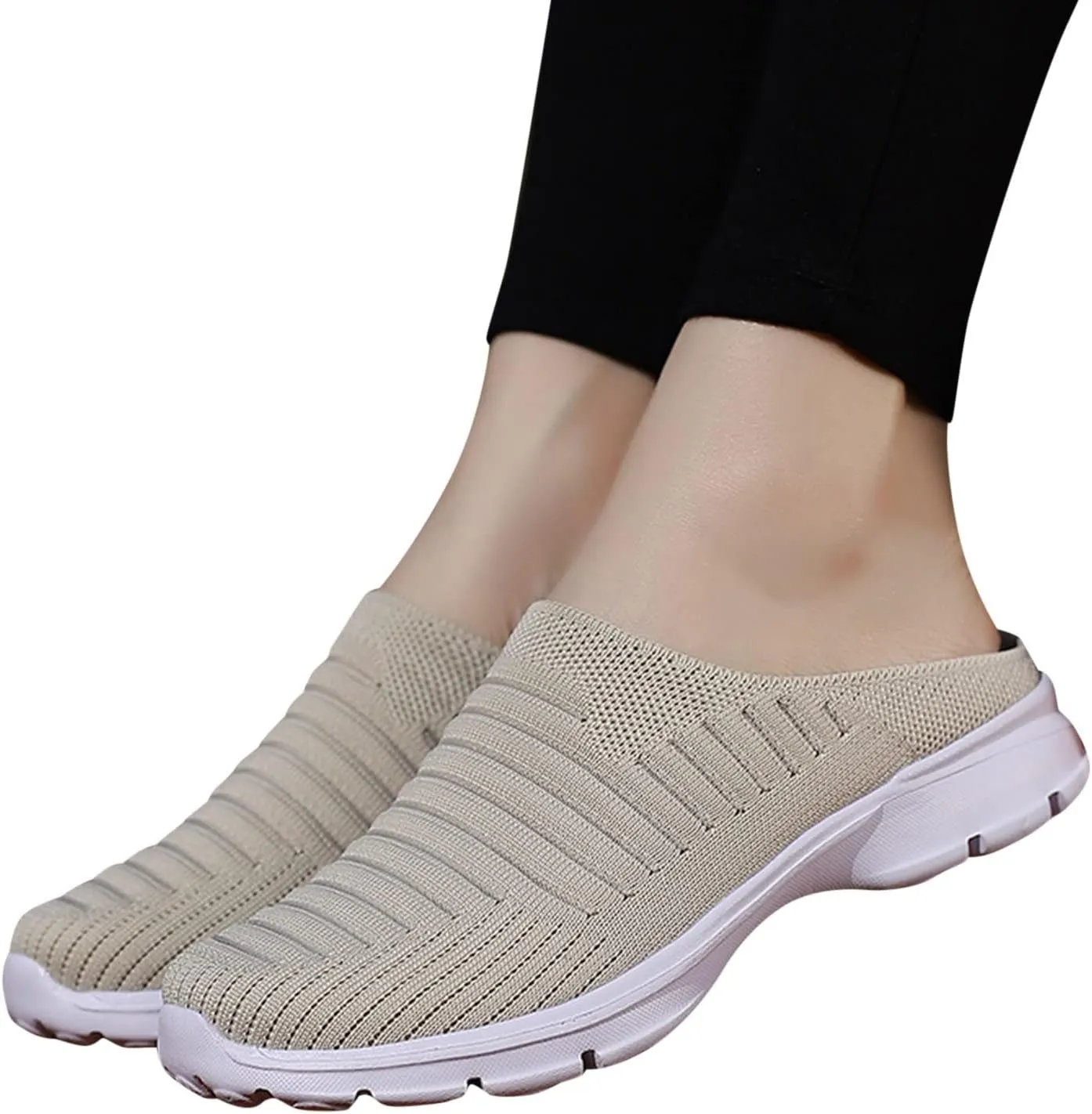 Walking Tennis Shoes for Women Breathable Knitted Mesh Non Slip Sneakers Fashion Couple Matching Walking Shoes