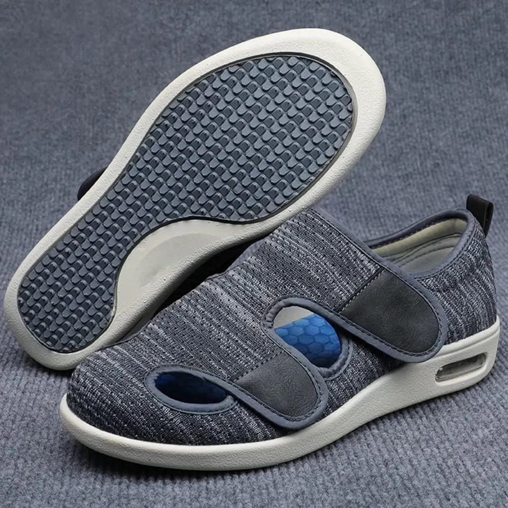 W&LESVAGO Diabetic Shoes for Women, Air Cushion Lightweight Comfy Sandals Walking Shoes for Elderly Swollen Feet Indoor/Outdoor