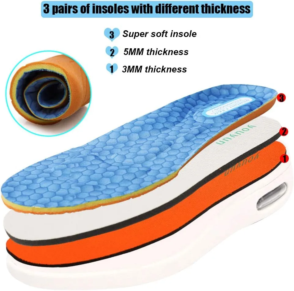 W&LESVAGO Diabetic Shoes for Women, Air Cushion Lightweight Comfy Sandals Walking Shoes for Elderly Swollen Feet Indoor/Outdoor