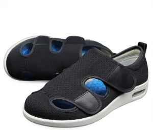 W&LESVAGO Men's Wide Width Diabetic Shoes, Air Cushion Lightweight Comfy Sandals Walking Shoes for Elderly Swollen Bandaged Feet Indoor/Outdoor