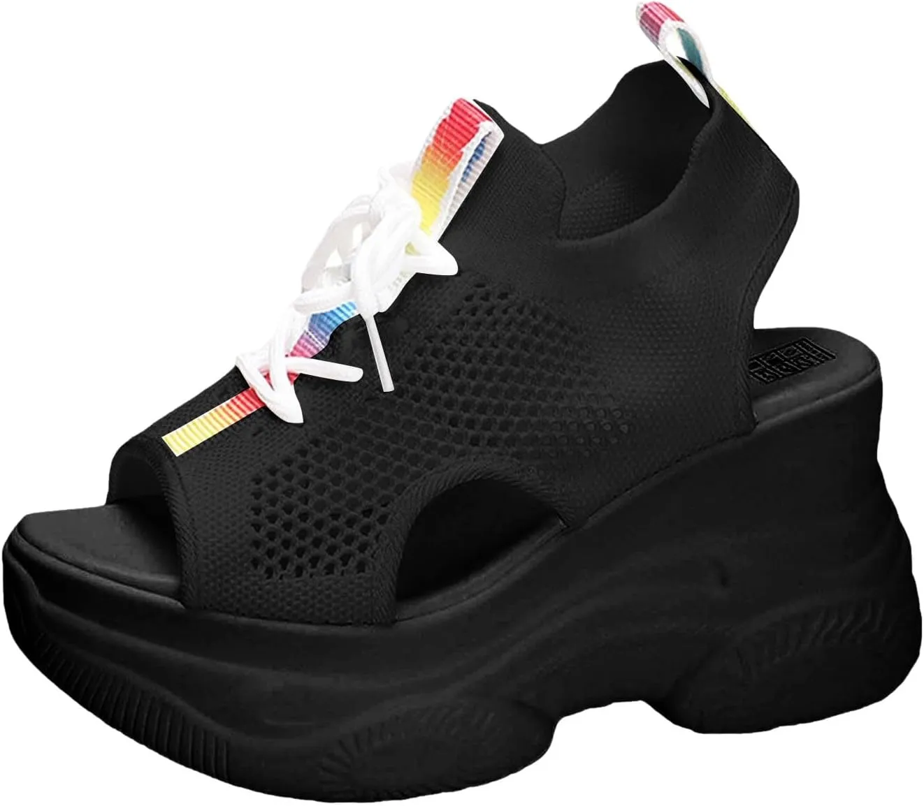 Wedge Sandals, White, Summer Sandals Women, Slip On Ankle Boots, Retro Slingback Roman Flip Flops for Women's Beach