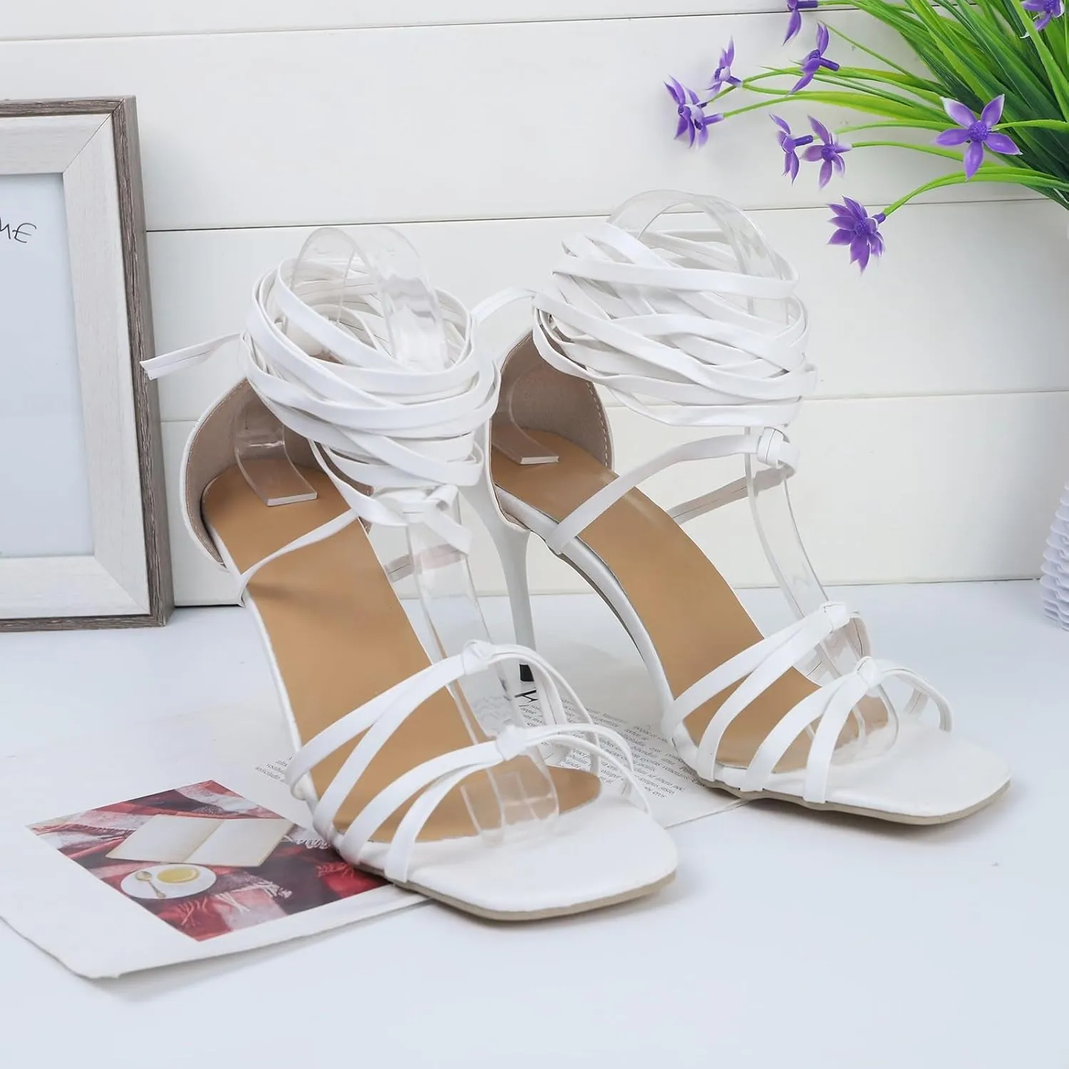 Wedge Sandals, Women's Summer, Summer Sandals with Heel, Slip On Ankle Boots, Beach Shoes, Outdoor Spring Flip Flops for Women,