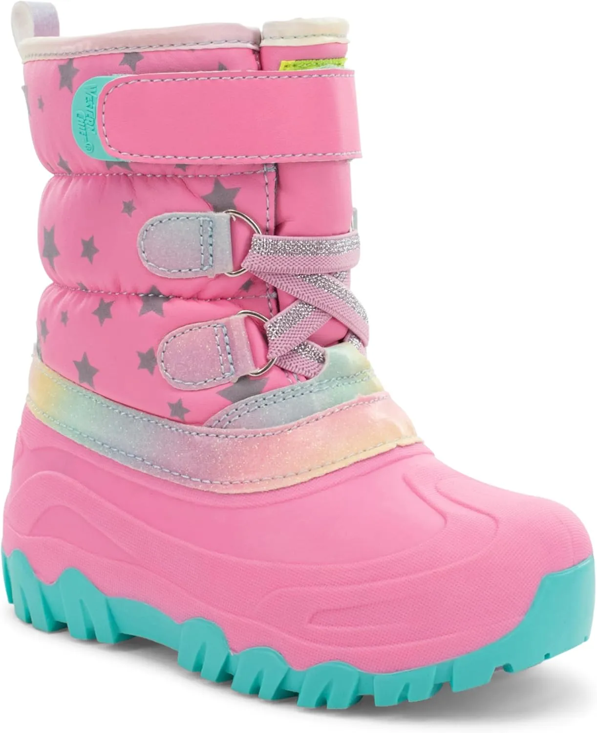 Western Chief Kids Ascend Faux Fur Cold Weather Boots – Waterproof Winter Boots for Girls & Boys – Warm, Cozy & Reflective for Snow Adventures
