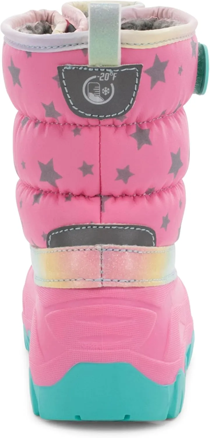 Western Chief Kids Ascend Faux Fur Cold Weather Boots – Waterproof Winter Boots for Girls & Boys – Warm, Cozy & Reflective for Snow Adventures