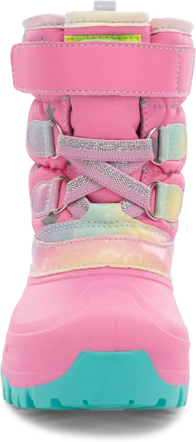 Western Chief Kids Ascend Faux Fur Cold Weather Boots – Waterproof Winter Boots for Girls & Boys – Warm, Cozy & Reflective for Snow Adventures