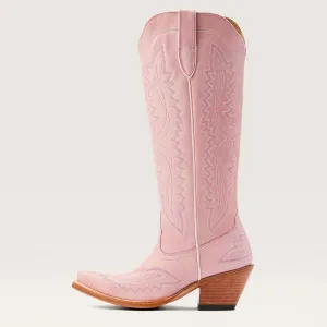 Western Cowboy Boots for Men,Western Square Toe Cowboy Boots Retro Leather Embroidery Casual Chunky Heel Wide Calf Pull On Boots