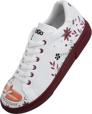 White Sneakers for Women - Handmade Women's Fashion Sneakers, Vegan Leather and Unique Design, Comfortable Shoes for Women, Ace Sneakers