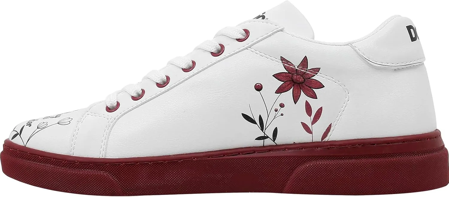 White Sneakers for Women - Handmade Women's Fashion Sneakers, Vegan Leather and Unique Design, Comfortable Shoes for Women, Ace Sneakers