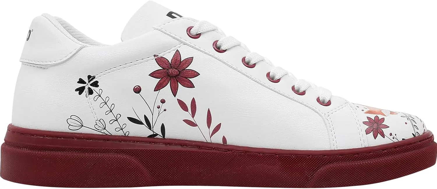 White Sneakers for Women - Handmade Women's Fashion Sneakers, Vegan Leather and Unique Design, Comfortable Shoes for Women, Ace Sneakers