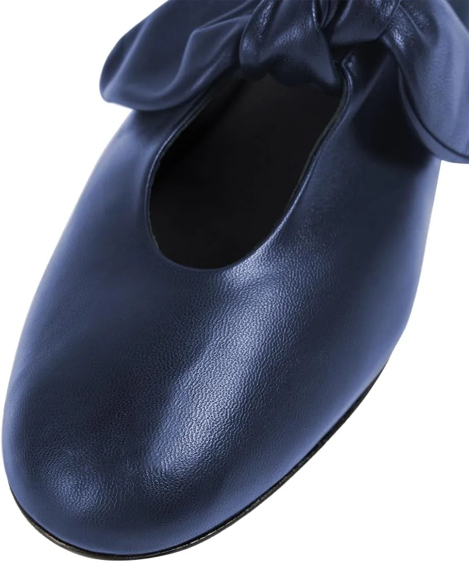 Women Comfortable Closed Round Toe Bowknot Loafer Flats Slip on Cutout Penny Loafers Fashion Daily Commuting Driving Shoes Size 4-16 US