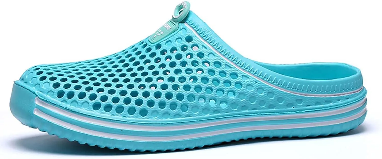 Women Garden Clogs Shoes Unisex Mesh Breathable Slippers Lightweight Summer Beach Sandals Walking Shoes