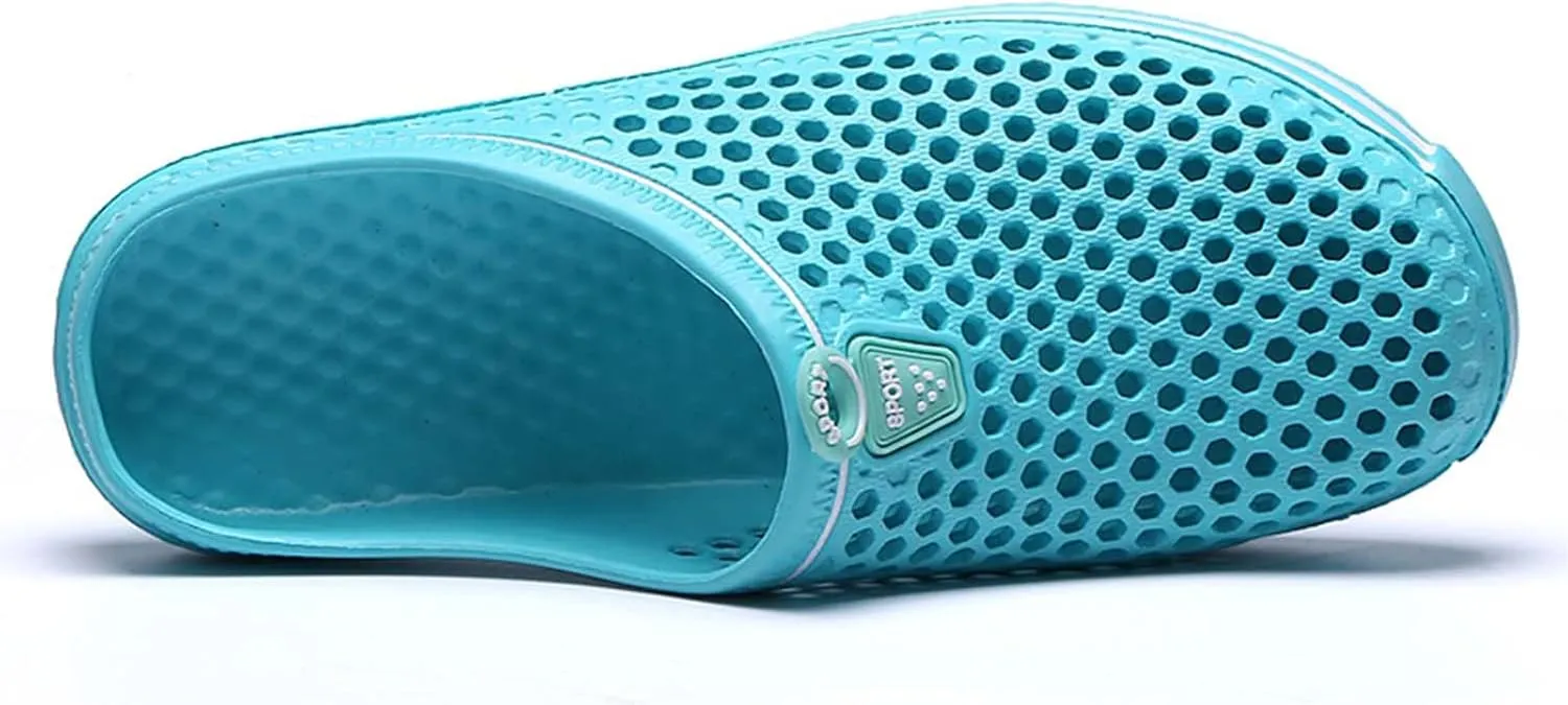 Women Garden Clogs Shoes Unisex Mesh Breathable Slippers Lightweight Summer Beach Sandals Walking Shoes