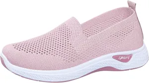 Women Lightweight Slip On Shoes Casual Comfortable Walking Sneakers Canvas Flats Non Slip Breathable Loafers