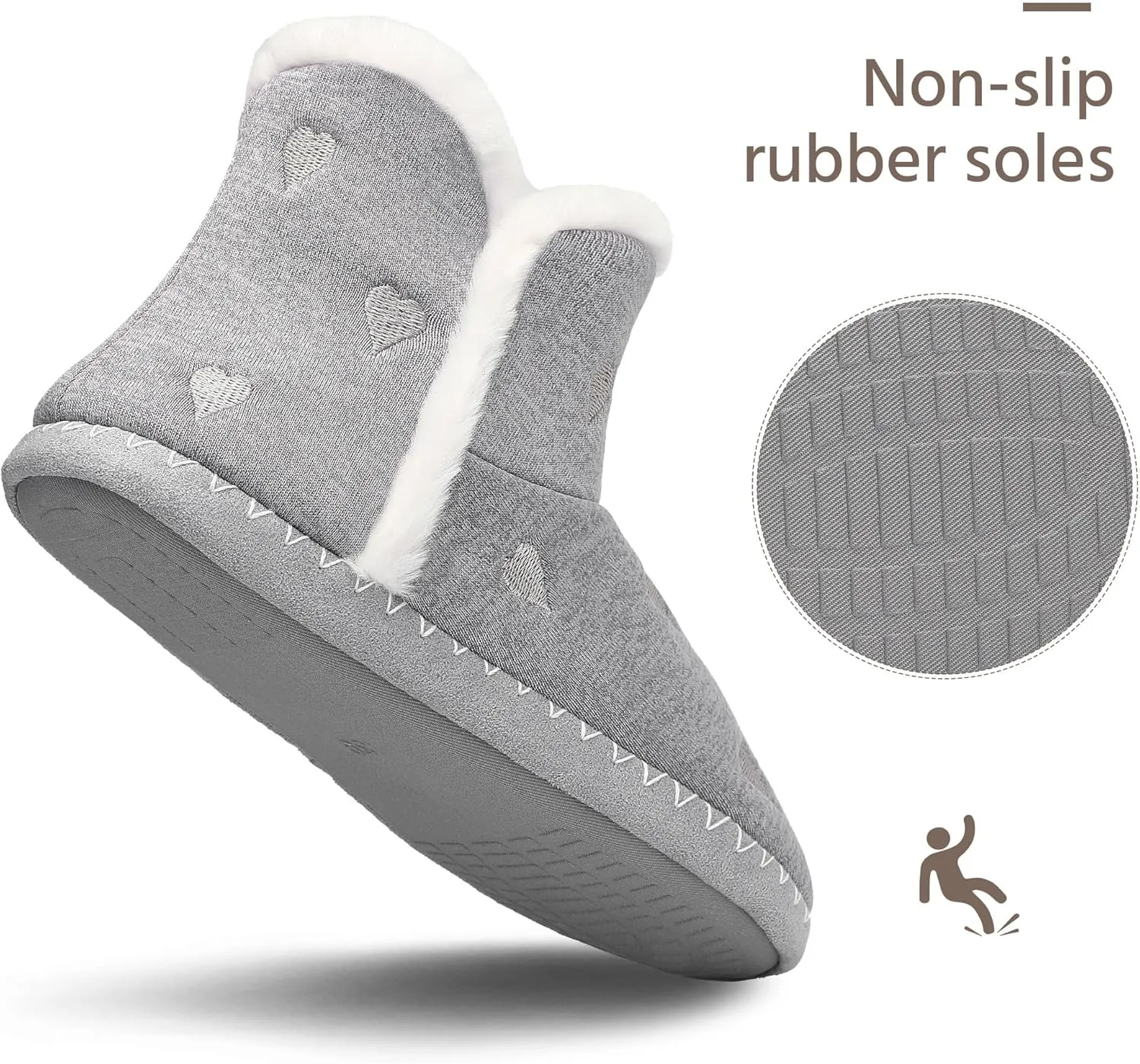 Women Warm Slippers Memory Foam House Shoes