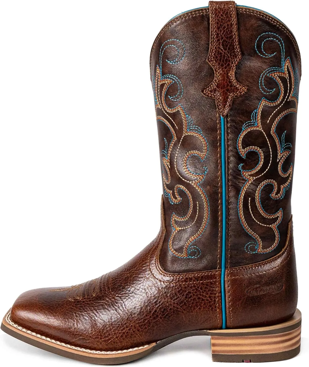Women Western Boots Hand Painted, Square Toe, Full Grain Cowhide, 4-Layer Composite Sole(PLT203601)
