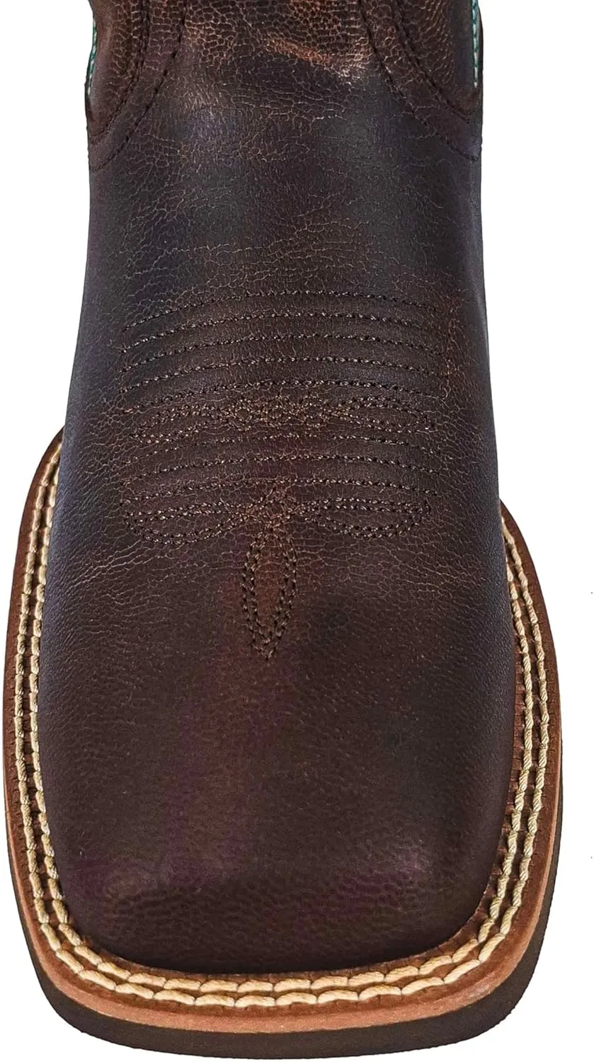 Women Western Boots Hand Painted, Square Toe, Full Grain Cowhide, 4-Layer Composite Sole(PLT203601)