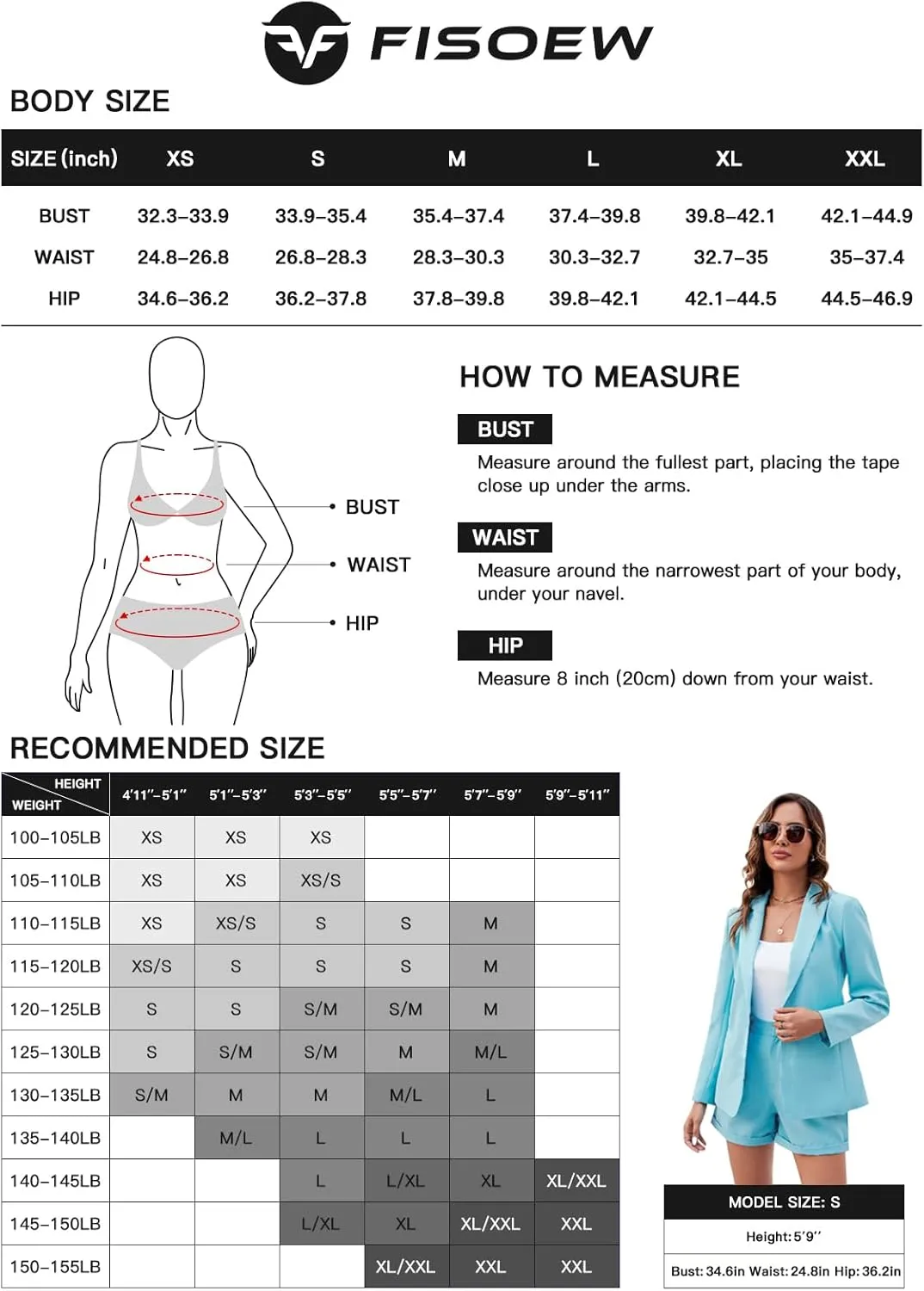 Women's 2 Piece Open Front Long Sleeve Blazer and Solid Short Pants Suit Sets