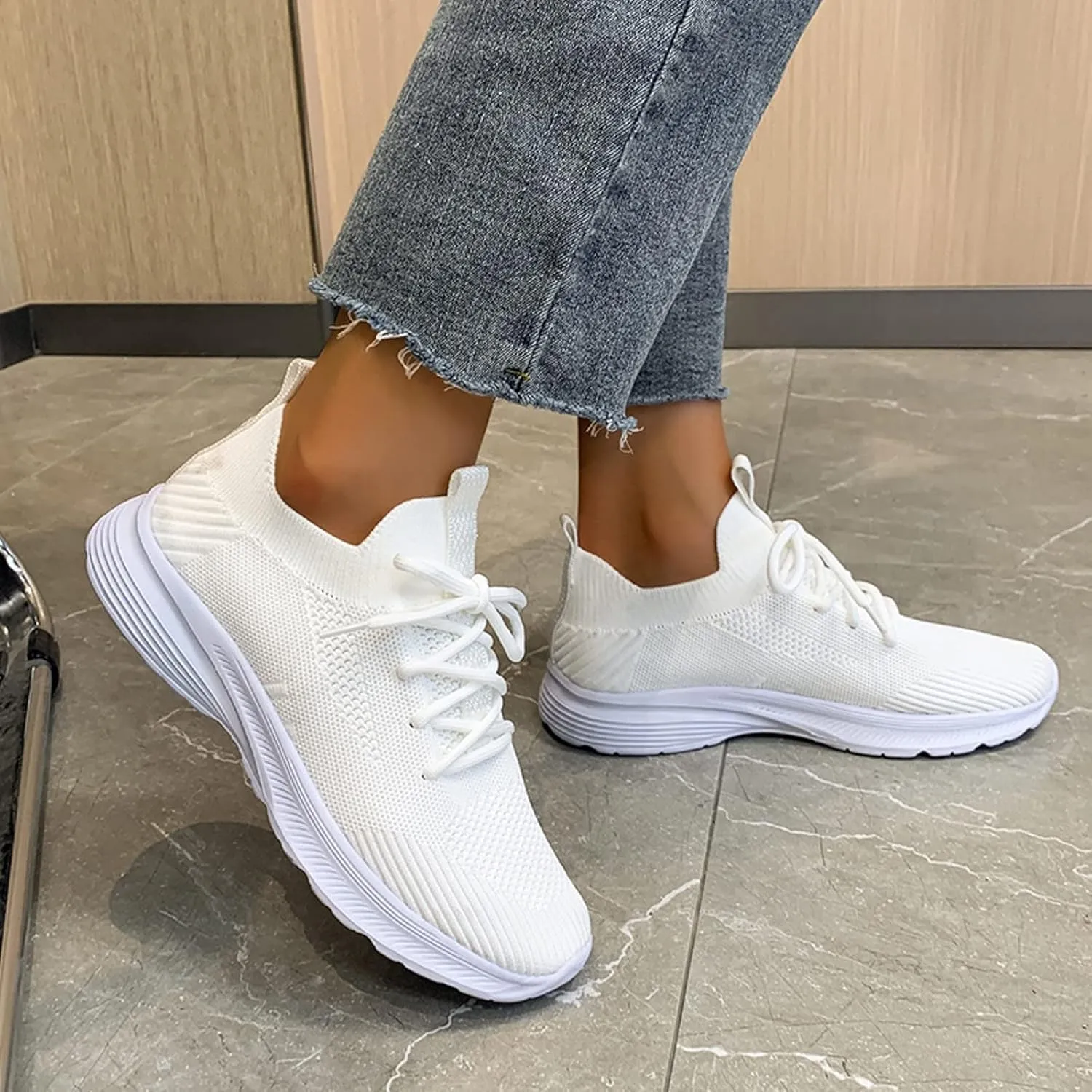 Womens Breathable Slip On Shoes Casual Comfortable Walking Sneakers Lightweight Canvas Flats Non Slip Loafers