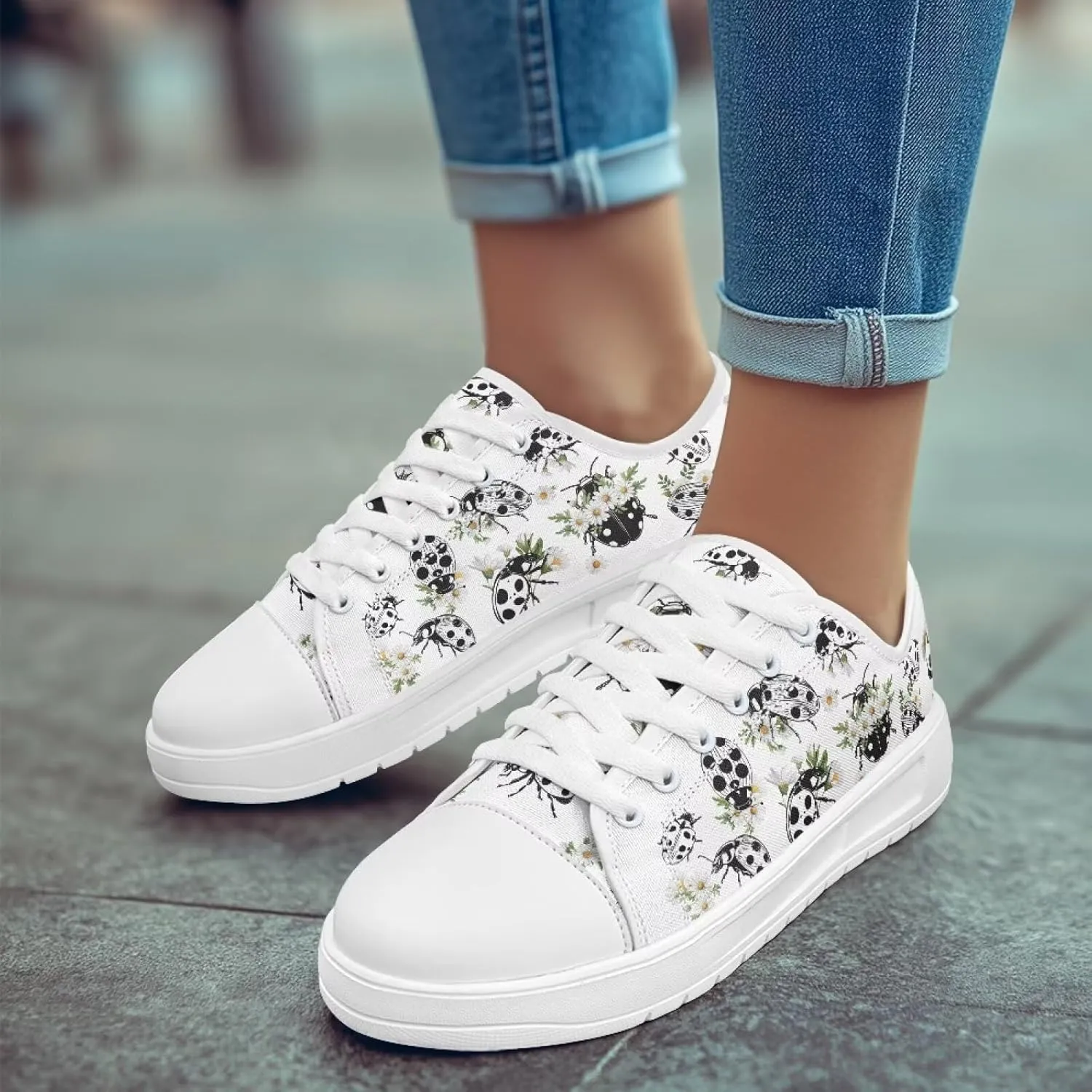 Women's Casual Fashion Canvas Sneakers Hand Free Low-Top Sneakers Lightweight Slip-On Loafers Walking Driving Shoes