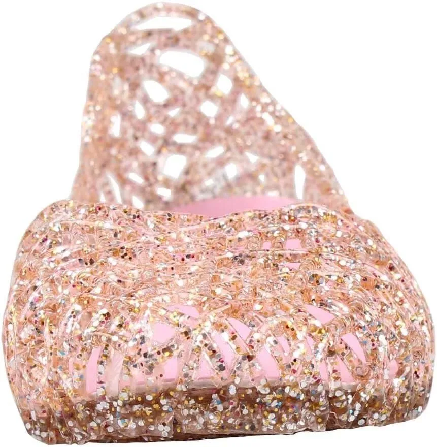 Women's Jelly Sandals Ballet Shoes Slip On Flats Hollow Out Loafers
