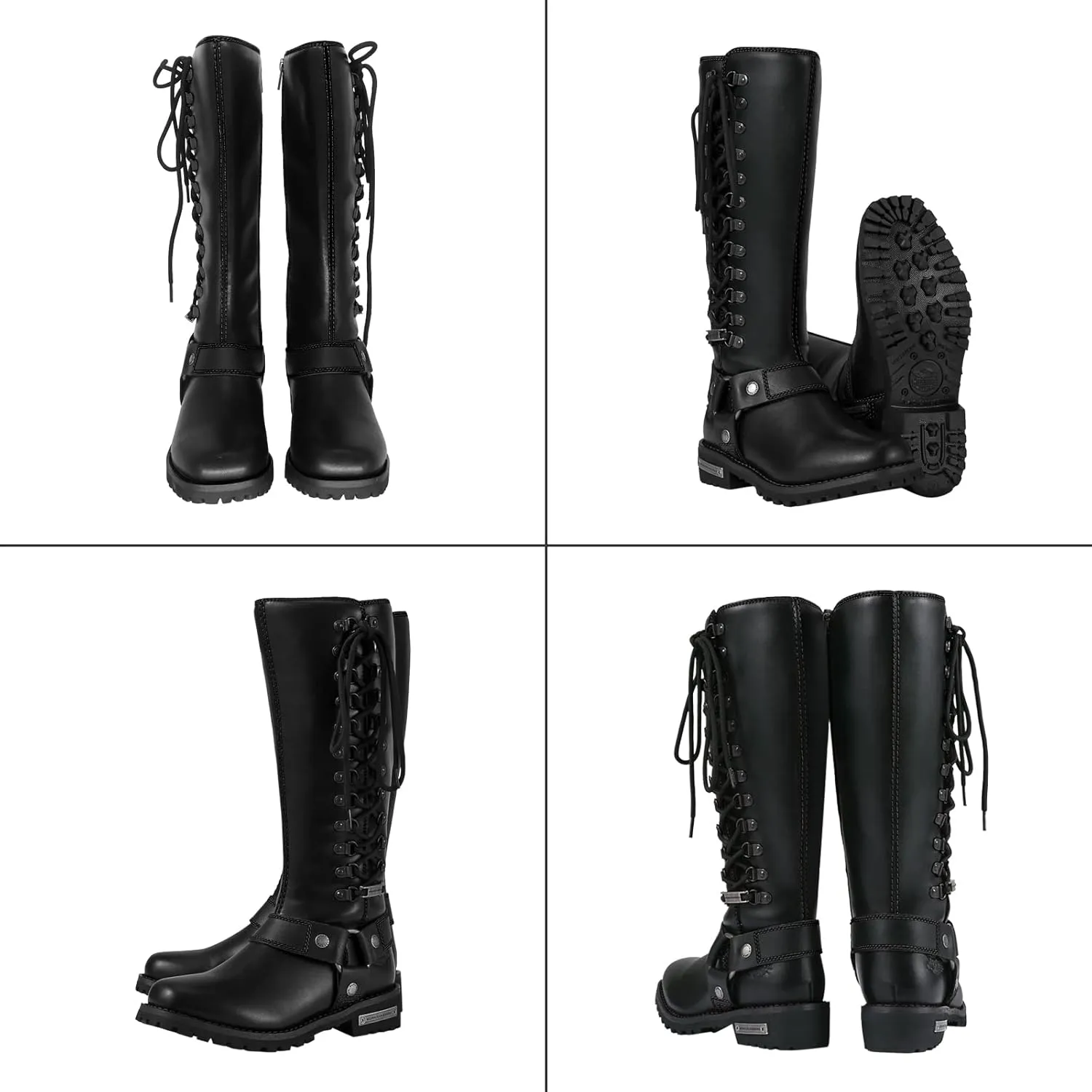 Women's Knee-High Fashion Boots, Comfortable Low Heel Mid Calf Flat Boots for Ladies.