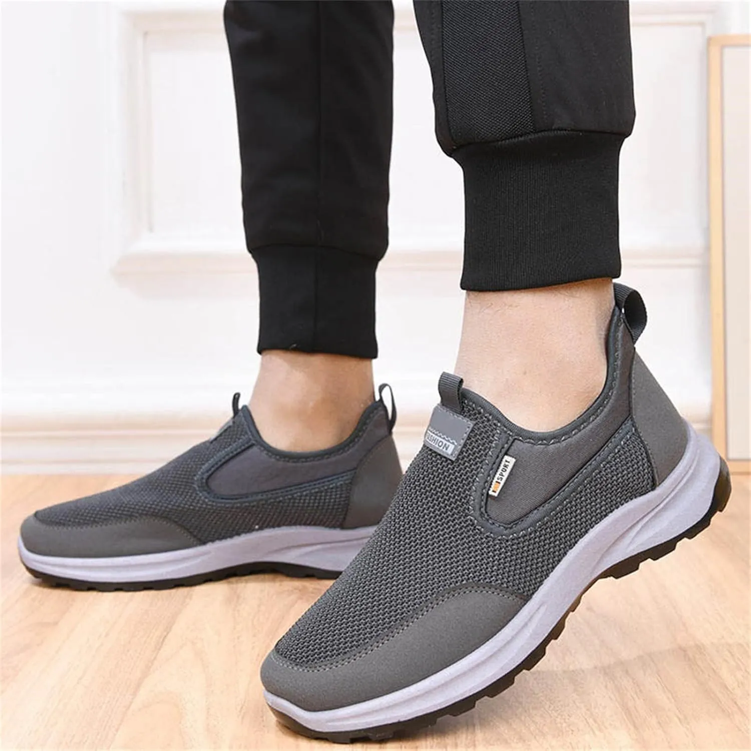 Womens Ladies Walking Shoes Arch Support Non Slip Work Lace up Sneakers Breathable Comfort Wedge Platform Loafers
