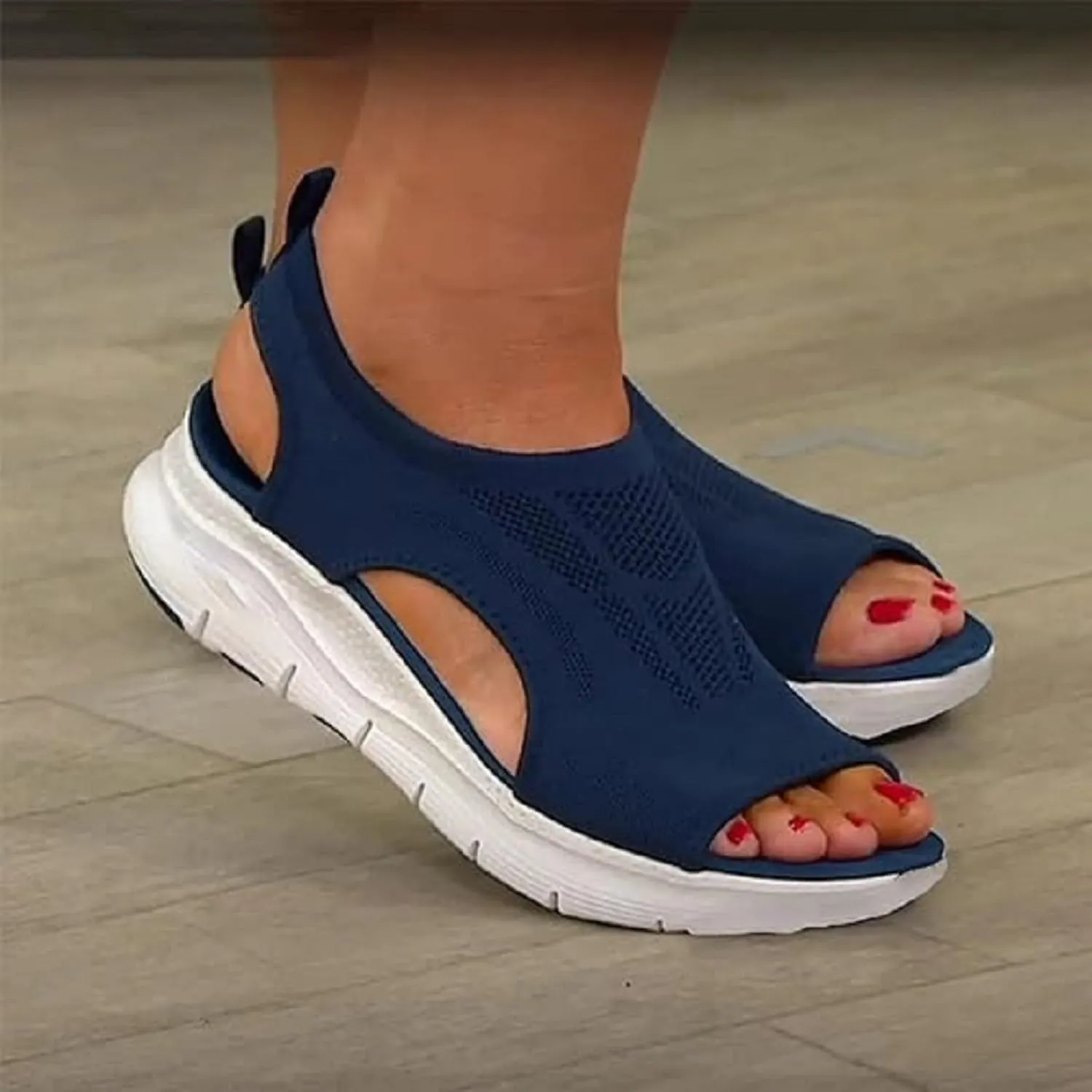 Women's orthoptic lightweight breathable mesh sporty sandals Slippers with Arch Support Orthopedic Sandals for Women Walking sandals for plantar fasciitis for women