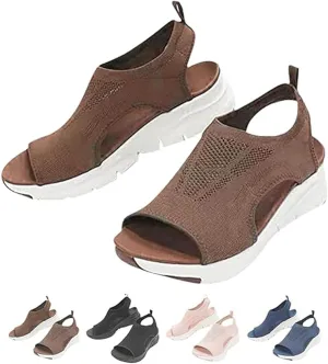 Women's orthoptic lightweight breathable mesh sporty sandals Slippers with Arch Support Orthopedic Sandals for Women Walking sandals for plantar fasciitis for women