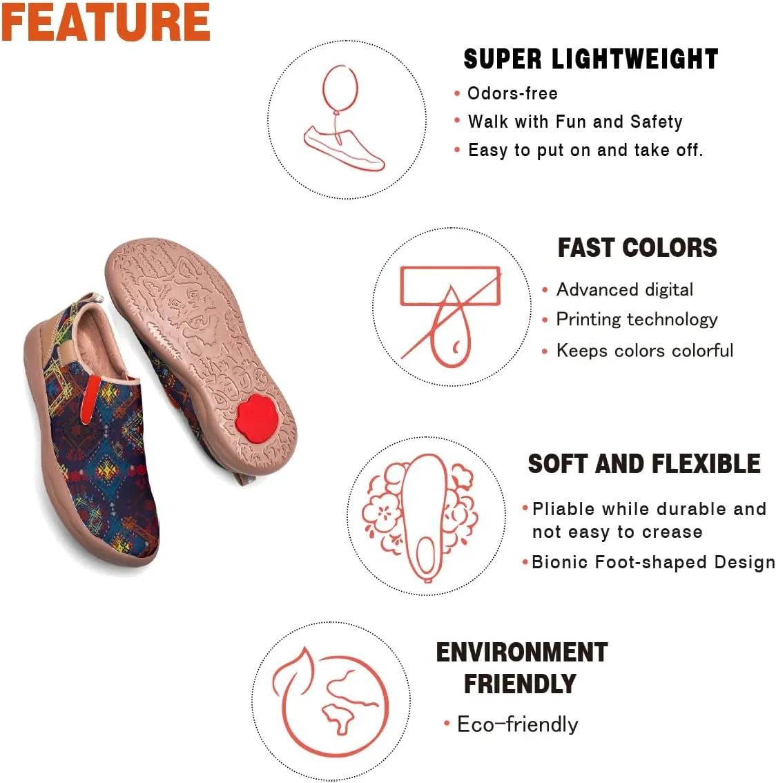 Women's Painted Loafers Slip-On Walking Travel Shoes Ladies Floral Art Sneakers