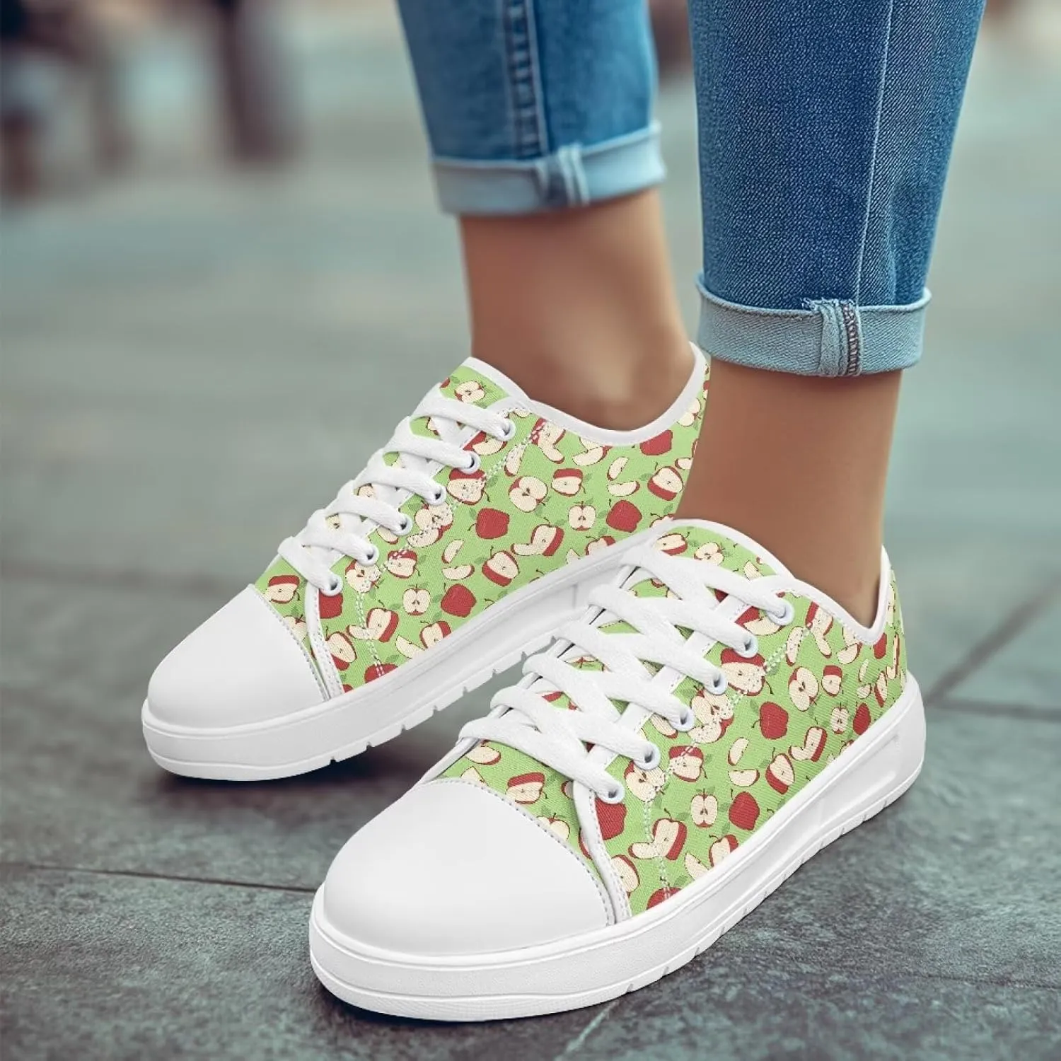 Women’s Slip on Canvas Shoes Classic Arch Support Sneakers Loafers Shoes Casual Fashion Low-Top Slip Ons US 5.5-13.5